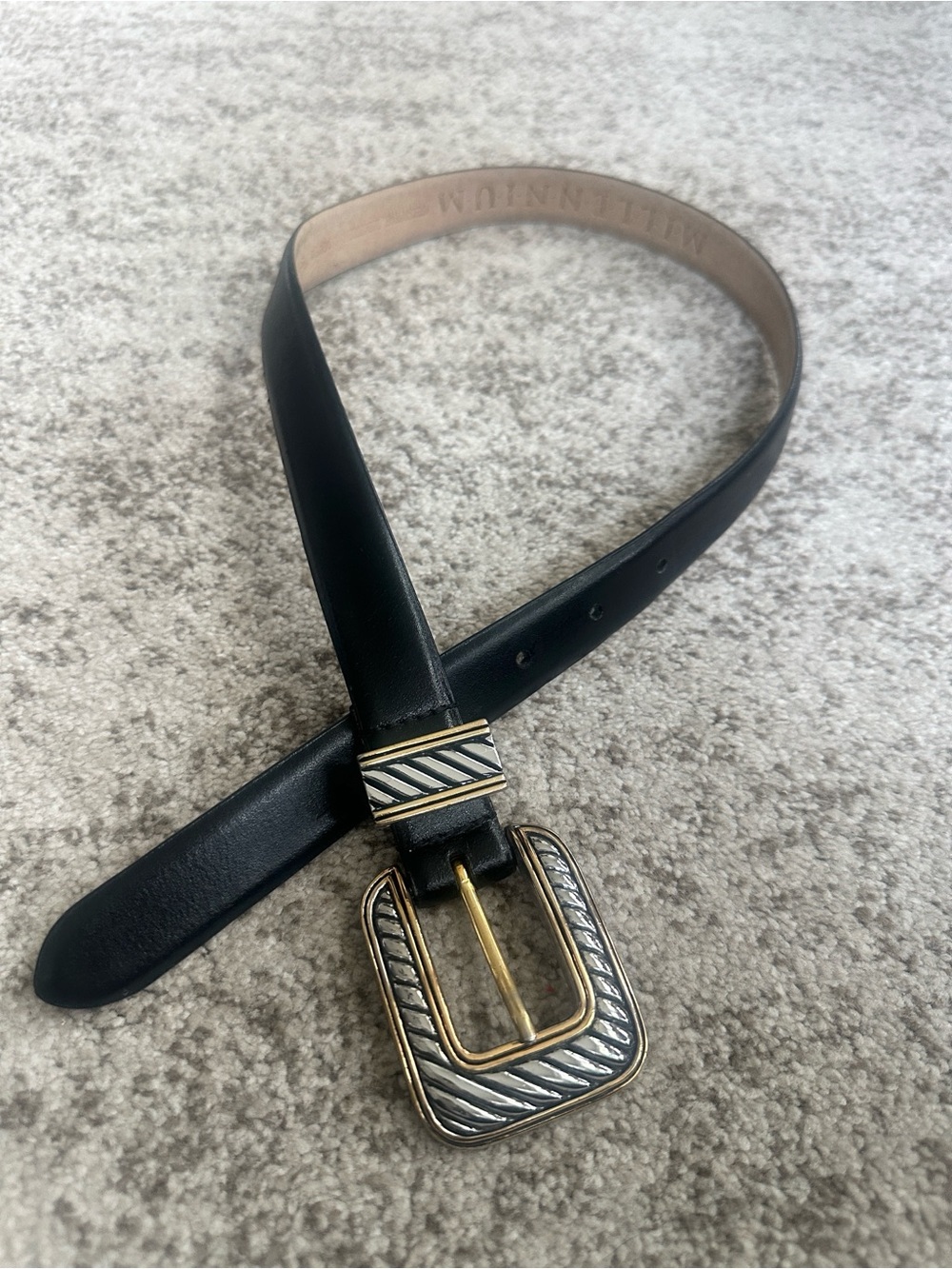 Brighton Millennium Black Vintage Leather Women’s Belt S